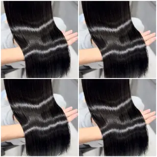 ロング カラー 髪質改善 艶髪矯正 エクステ かいり✂️のヘアスタイル