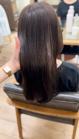 ロング カラー パーマ ヘアアレンジ メンズ キッズ 骨格レイヤーカット 🌿美髪縮毛矯正のヘアスタイル