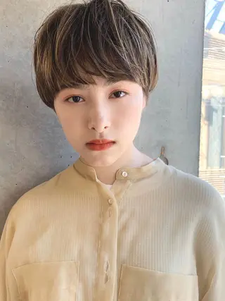 ショート カラー MAYU 💚森下のヘアスタイル