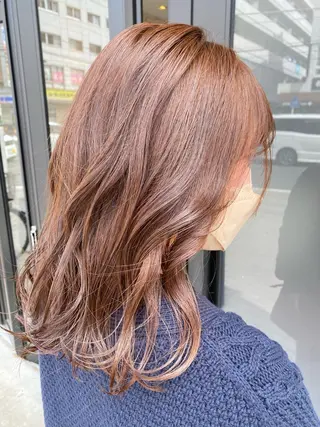 ミディアム カラー 🌼yuna🌼 pagesのヘアスタイル