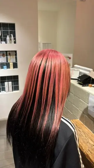 セミロング カラー EARTH三鷹 KOKOROのヘアスタイル