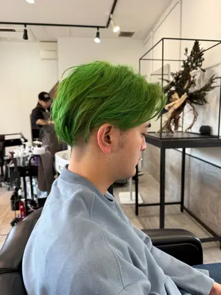 ショート カラー メンズ ブリーチ/髪質改善/ メンズ/ KOKIのヘアスタイル