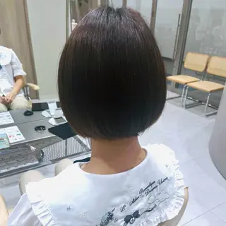 ショート カラー Ken 曲がる縮毛矯正/韓国のヘアスタイル