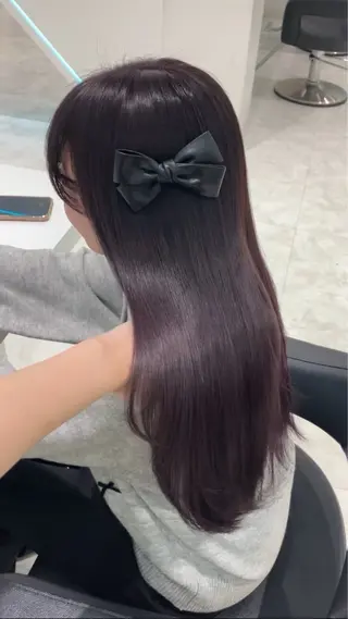 ロング カラー ヘアアレンジ 💓ブリーチ特化 透明感💓あい💓のヘアスタイル