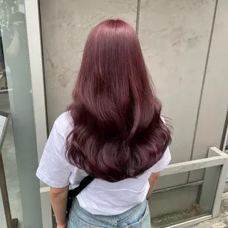 セミロング カラー 大人っぽ♡上品な暖色 ♡ブリーチなし♡のヘアスタイル