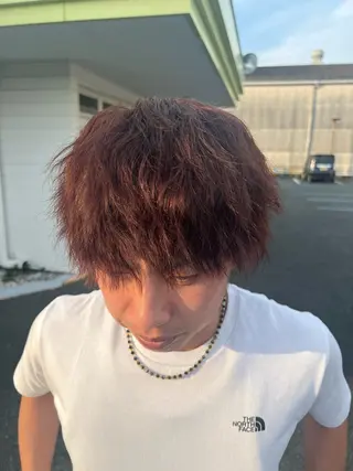 カラー パーマ メンズ LiTA 友田未来のヘアスタイル