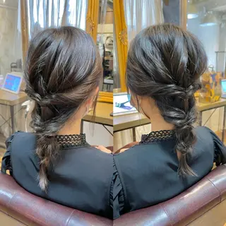 セミロング ヘアアレンジ 💖透明感カラー💖 mayukoのヘアスタイル