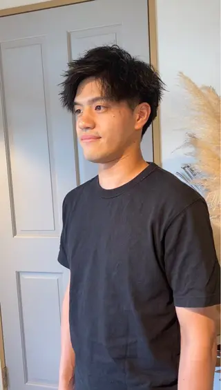ショート パーマ メンズ 内野 友貴のヘアスタイル