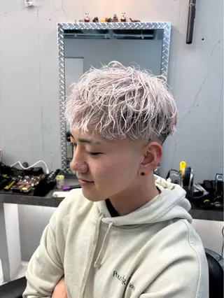 カラー メンズ 天王寺メンズパーマ /マツムラミユウのヘアスタイル