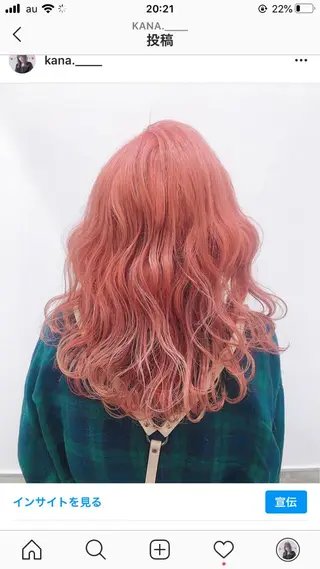 セミロング カラー パーマ ヘアアレンジ キッズ stylist 🌸 kana.のヘアスタイル
