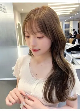 ロング カラー 韓国レイヤー髪質改善 💫Tomoya💫のヘアスタイル
