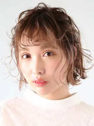 ミディアム カラー ヘアアレンジ 髪質改善/縮毛矯正 今井ノブヤスのヘアスタイル