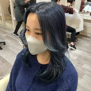 ロング カラー カラー職人 なかもと たつひろのヘアスタイル