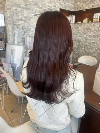 ロング カラー 丸山 莉世のヘアスタイル