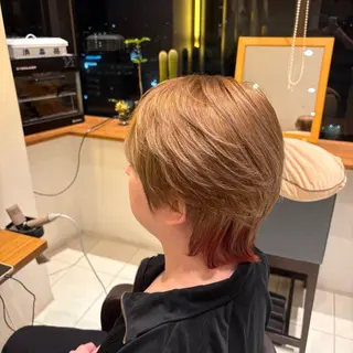 ショート カラー 森田 玲央のヘアスタイル