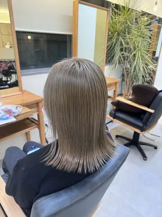 セミロング 城下 颯世のヘアスタイル