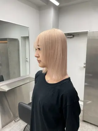 セミロング カラー 【🥀履歴修正🥀】 ハイトーン職人/拓真のヘアスタイル