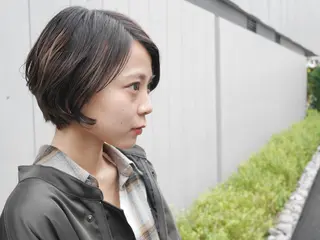 ショート カラー うる艶カラー/恵比寿 ベージュ/丸山陽平のヘアスタイル