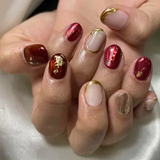 ショート ネイル nailist akariのネイルデザイン