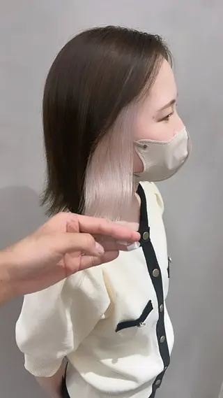 ミディアム カラー ヘアアレンジ 大宮/山口 竣也のヘアスタイル