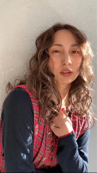 ロング カラー パーマ 立石 タテイシのヘアスタイル