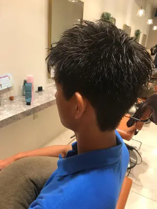 ショート メンズ 菅 由梨菜のヘアスタイル