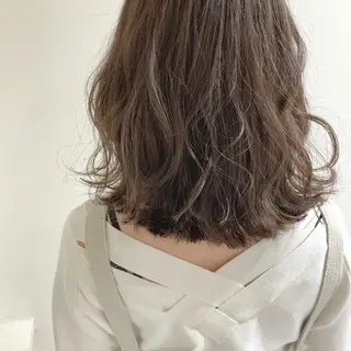 ミディアム カラー 清水 亮太／赤み消しカラーのヘアスタイル