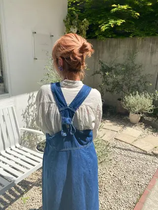 カラー ヘアアレンジ 大山 茶子のヘアスタイル
