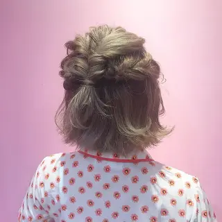 ショート ヘアアレンジ Eyelash Salon BiBiのマツエク・マツパデザイン
