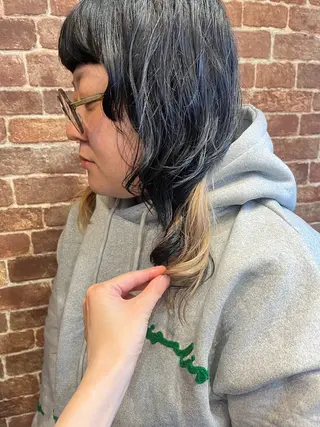 セミロング カラー 久木原 ゆりのヘアスタイル