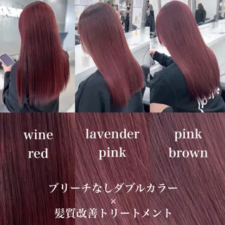 ロング カラー 🎀暖色/ラベンダー /paru🤍のヘアスタイル