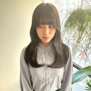 ロング カラー 韓国ヘア/ 髪質改善特化谷名勇輝のヘアスタイル