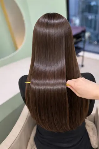 ロング カラー パーマ 髪質改善/透明感カラ ー/Ayana 🍒のヘアスタイル