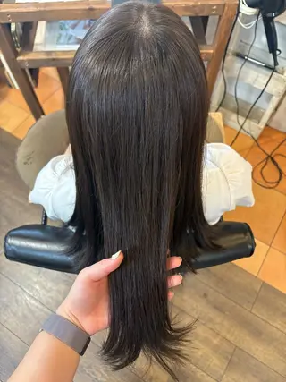 セミロング カラー 元山 透明感艶カラー 🌻レイヤーカットのヘアスタイル