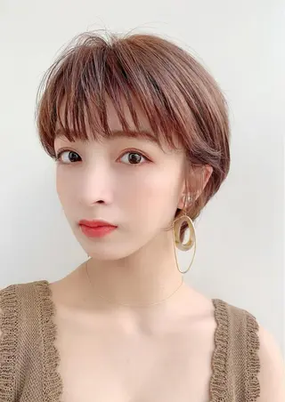 ショート ケイジ✨透明感 /艶カラー✨のヘアスタイル