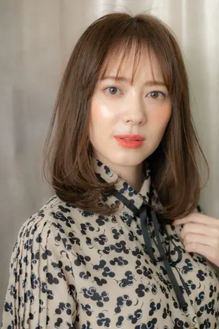 ミディアム カラー パーマ クセ毛解決💠艶髪 縮毛矯正💠棚村竜太のヘアスタイル