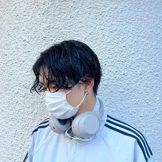 ショート カラー メンズ 茅ヶ崎パーマ特化/ スパイラル/ハルキのヘアスタイル