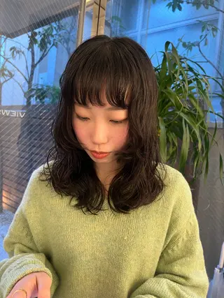 ミディアム パーマ sakoda shunkiのヘアスタイル