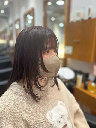 ミディアム カラー ヘアアレンジ Flor 上大岡 🌱山本一葉🌱のヘアスタイル