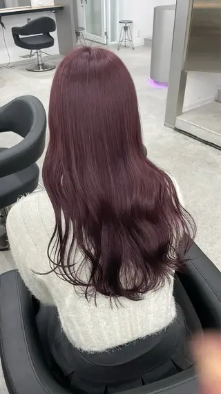 ロング カラー うる艶ストレート♡透 明感カラー♡かずまるのヘアスタイル