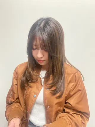 セミロング ミディアムレイヤー/ 艶カラーNorikaのヘアスタイル