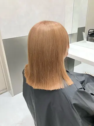 ミディアム カラー 💖ブリーチなし透明 感💖ASAHIのヘアスタイル