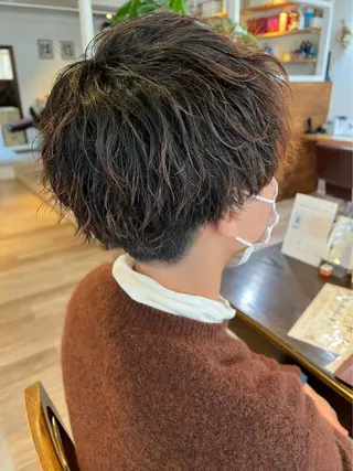 ショート メンズ 無料カットモデル/ 髪質改善/角田 龍汰のヘアスタイル