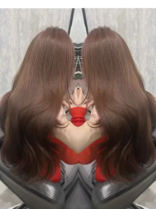 ロング カラー 🌿海山龍馬🌿前髪 /顔まわり/レイヤーのヘアスタイル