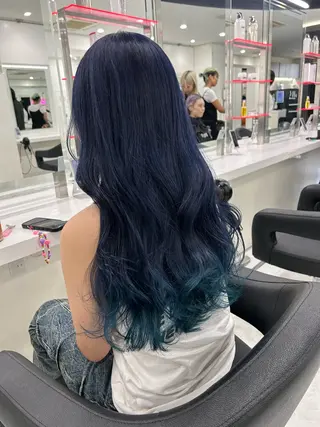 セミロング カラー 渋谷人気1位✨カラー 縮毛、髪質改善のヘアスタイル