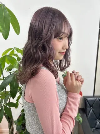 セミロング カラー メンズパーマの達人 / タカシマダイスケのヘアスタイル