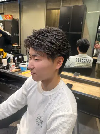 ショート パーマ メンズ ツイスパ/メンズ パーマ/歩夢のヘアスタイル