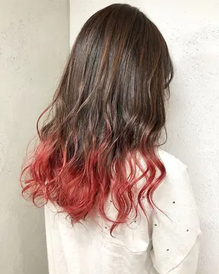 セミロング カラー ヘアアレンジ 【池袋/スパイキー ショート】ⓝⓘⓜⓤのヘアスタイル