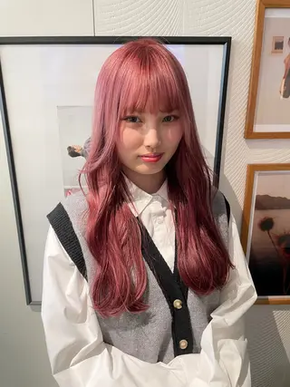 ロング カラー デザインカラー★★★ Haco+shihoのヘアスタイル