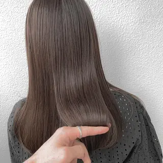 セミロング カラー ブリーチ koheiのヘアスタイル